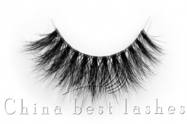 China clear band mink lash factory td28